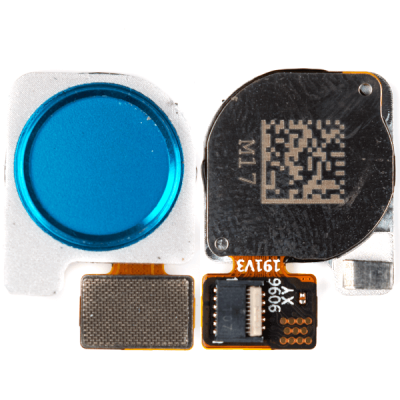 Шлейф для Huawei P30 Lite (2019), MAR-LX1A, с сканеком отпечатка пальцев (Peacock Blue)