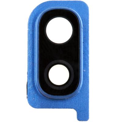 Стекло камеры для Samsung Galaxy A10 2019 A105, Galaxy A20 2019 A205, Galaxy A30 2019 A305, Galaxy A (с ободком, синее)