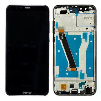 Дисплей для Honor 9 Lite, LLD-L31, с сенсорным экраном, с рамкой (черный, логотип Honor)