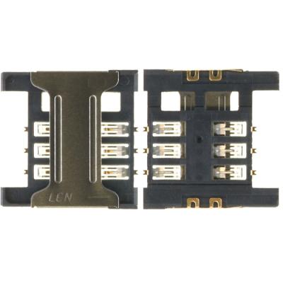 Коннектор SIM-карты для Fly DS104D, DS107, DS107D, DS116, DS120, DS123, DS124 - интернет-магазин запасных частей для телефонов и электроники MaxService
