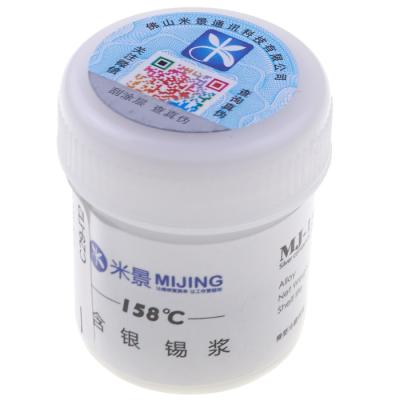 Паяльная паста MiJing MJ-158A (35г) 158°C - интернет-магазин запасных частей для телефонов и электроники MaxService