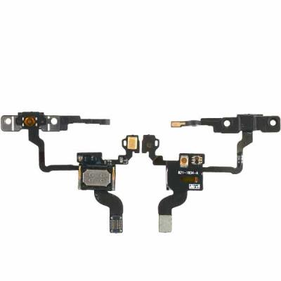 Шлейф для Apple iPhone 4S, c датчиком приближения, кнопки включения, с компонентами - интернет-магазин запасных частей для телефонов и электроники MaxService