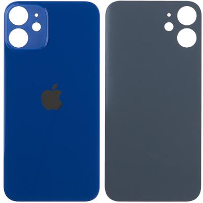 Задняя крышка для iPhone 12 mini (большой вырез под камеру, Blue)