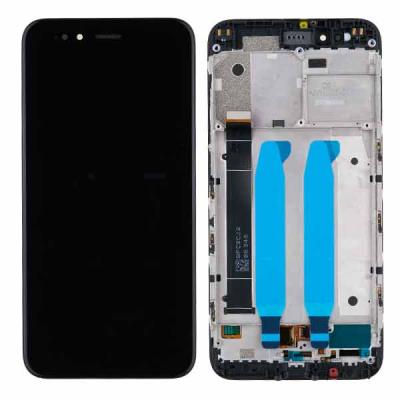 Дисплей для Xiaomi Mi A1, MDG2, Mi 5X, с сенсорным экраном, с рамкой, оригинал (черный)