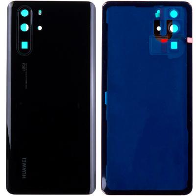 Задняя крышка для Huawei P30 Pro, VOG-L29, с стеклом камеры (копия, Black)