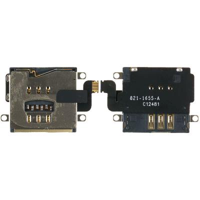 Коннектор SIM-карты для Apple iPad 4, A1460, 821-1655-A (оригинал (с разборки))