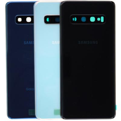 Задняя крышка для Samsung Galaxy S10 G973, с стеклом камеры, оригинал PRC - интернет-магазин запасных частей для телефонов и электроники MaxService
