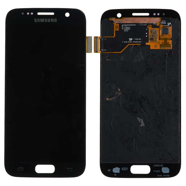 Дисплей для Samsung Galaxy S7, G930, с сенсорным экраном (оригинал (переклеено стекло), черный)