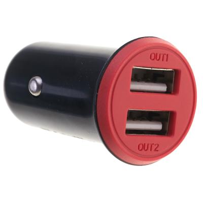Автомобильное зарядное устройство ColorWay 2USB AUTO, USB-A, (17W), Red/Black - інтернет-магазин запасних частин для телефонів та електроніки MaxService