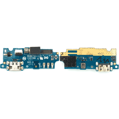 Нижняя плата (шлейф) для Meizu M2 Mini, с коннектором зарядки и микрофоном, с разборки - интернет-магазин запасных частей для телефонов и электроники MaxService