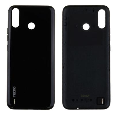 Задняя крышка для TECNO Spark 4 Lite, BB4k, с боковыми кнопками, оригинал (Midnight Black)