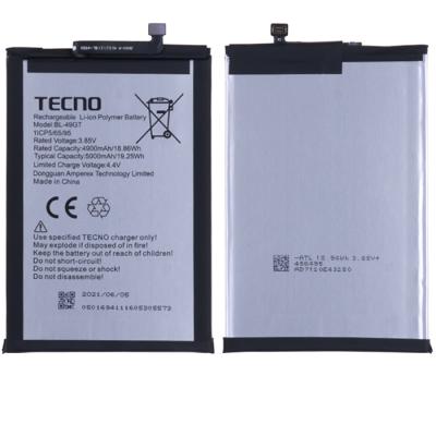 Аккумулятор BL-49GT для TECNO Camon 17P CG7n, 4900mAh (оригинал (снята с нового устройства))