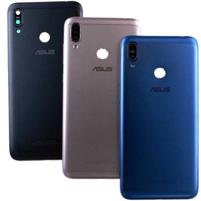 Задняя крышка Asus ZenFone Max M2 ZB633KL, с боковыми кнопками и стеклом камеры, оригинал - интернет-магазин запасных частей для телефонов и электроники MaxService