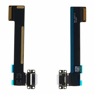 Шлейф коннектора зарядки для Apple iPad Mini 4, с компонентами (белый)