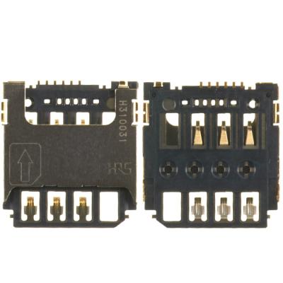 Коннектор SIM-карты для Samsung I9190 Galaxy S4 mini, I9195 Galaxy S4 mini - интернет-магазин запасных частей для телефонов и электроники MaxService