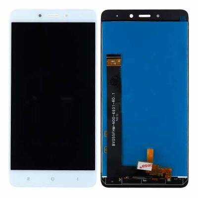 Дисплей для Xiaomi Redmi Note 4, с сенсорным экраном, с рамкой (белый)