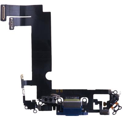 Шлейф для iPhone 12 mini конектора зарядки, оригінал, з розбирання (Blue) - інтернет-магазин запасних частин для телефонів та електроніки MaxService