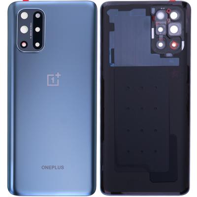 Задняя крышка для One Plus 8T KB2003, с стеклом камеры, оригинал PRC (Lunar Silver)