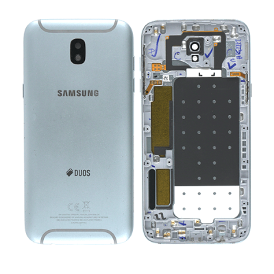 Задняя крышка для Samsung Galaxy J5 2017 J530F, с боковыми кнопками, оригинал, с разборки (голубой)