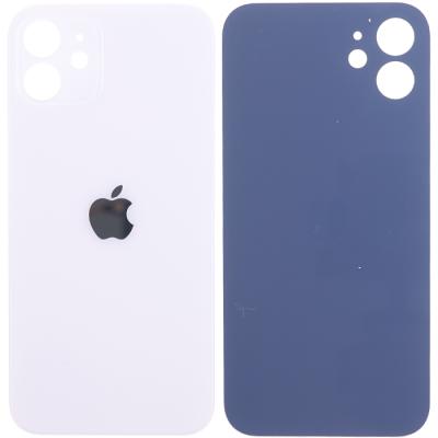 Задняя крышка для iPhone 12 (большой вырез под камеру, White)