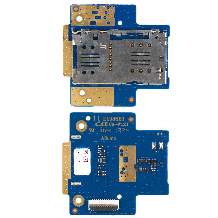 Коннектор SIM-карты для Lenovo Tab E10 10.1', TB-X104F (оригинал (с разборки))