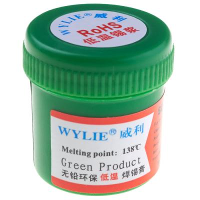 Паяльная паста WYLIE WL-201 на 138 ° C (30g) - интернет-магазин запасных частей для телефонов и электроники MaxService