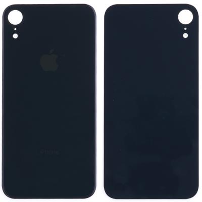 Задняя крышка iPhone XR (большой вырез под камеру (EU версия), черная)