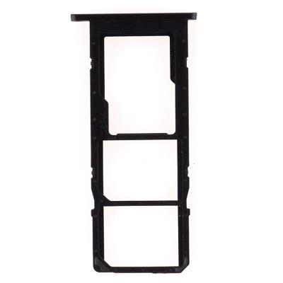 Держатель SIM карты для Samsung Galaxy A02s A025/A025F, на две SIM-карты (черный)