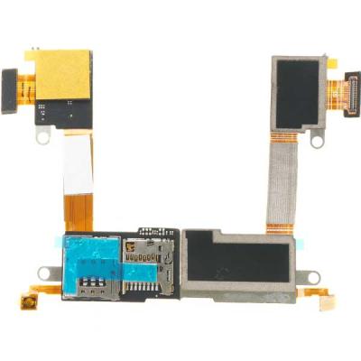 Коннектор SIM-карты для Sony Xperia M2 D2303 одной SIM-карты, со шлейфом, с коннектором карты памяти - интернет-магазин запасных частей для телефонов и электроники MaxService