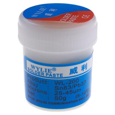 Паяльная паста WYLIE WL-200 на 183 ° C (50g), со свинцом - интернет-магазин запасных частей для телефонов и электроники MaxService