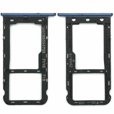 Лоток | Держатель SIM карты для Huawei Nova lite 2017, SLA-L22, оригинал, с разборки (синий)