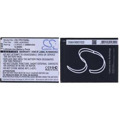 Аккумулятор Cameron Sino для TP-Link Neffos C7s, NBL-43A2500 (Li-Polymer, 2500mAh, 3.8В) - интернет-магазин запасных частей для телефонов и электроники MaxService