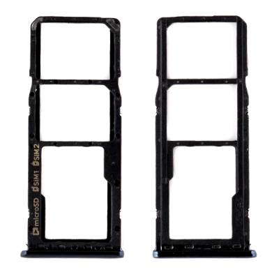 Держатель SIM карты для Samsung Galaxy A7 2018 A750F, оригинал (черный)