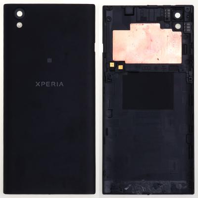 Задняя панель корпуса (крышка) для Sony Xperia L1 Dual G3312, Xperia L1 G3313, оригинал (с разборки) (мелкие царапины, черная)