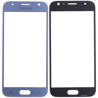 Стекло дисплея для Samsung Galaxy J5 J530, без OCA пленки (голубое)