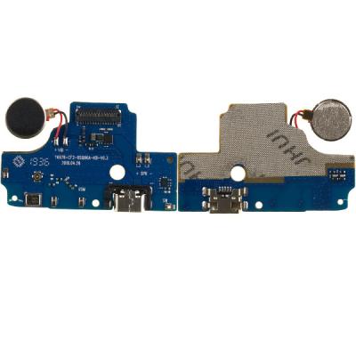 Нижняя плата для TP-Link Neffos C9 Max TP7062A, с коннектором зарядки и микрофоном (оригинал (с разборки))