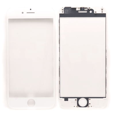 Стекло дисплея для Apple iPhone 6, с рамкой (белое) Стекло дисплея для Apple iPhone 6, с рамкой (белое)