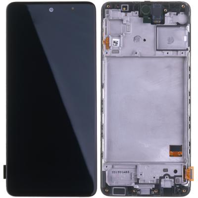 Дисплей для Samsung Galaxy M31s M317, с рамкой, оригинал (Service Pack) - интернет-магазин запасных частей для телефонов и электроники MaxService