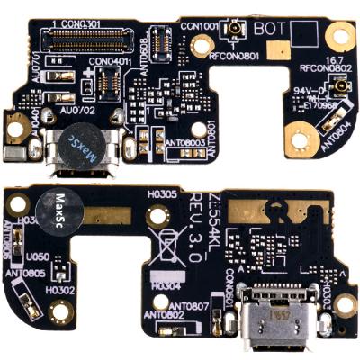 Нижняя плата для Asus ZenFone 4 ZE554KL, с коннектором зарядки и микрофоном (копия)