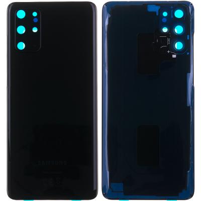 Задняя крышка для Samsung Galaxy S20+ G985, с стеклом камеры (Cosmic Black)