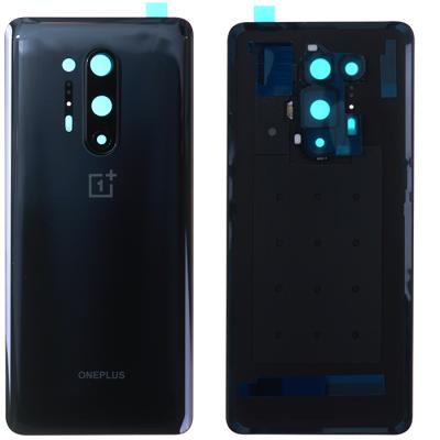 Задняя крышка для OnePlus 8 Pro, с стеклом камеры (Onyx Black)