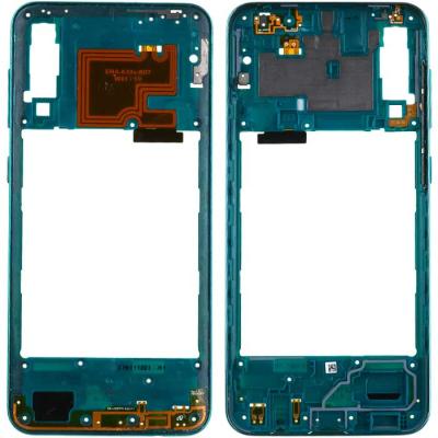 Средняя часть корпуса для Samsung Galaxy A30s 2019 A307, с боковыми кнопками (оригинал Б/У, Green)