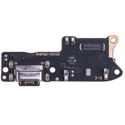 Нижняя плата коннектора зарядки для Xiaomi Redmi 9T/9 Power, Poco M3, с микрофоном (копия)