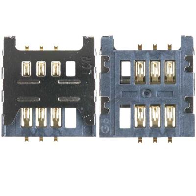 Коннектор SIM-карты для Samsung C3222, C3350, C3530, C3750, C3752, E1050, E1230, - интернет-магазин запасных частей для телефонов и электроники MaxService
