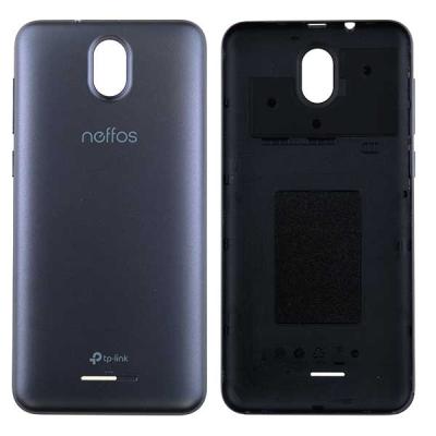 Задняя крышка для TP-Link Neffos C5 Plus TP7031A, с боковыми кнопками, оригинал (серая)