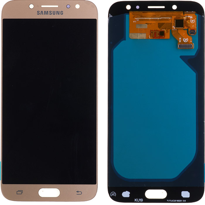 Дисплей для Samsung Galaxy J7 2017, J730, J730F, с сенсорным экраном (OLED, золотой)