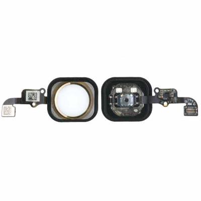 Кнопка HOME для Apple iPhone 6, 6 Plus, со шлейфом (золотой)