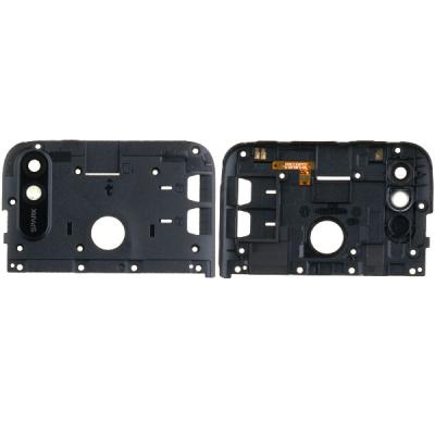 Прижимная планка материнской платы для TECNO Spark 4 Lite, BB4k, с стеклом камеры (оригинал, Midnight Black)