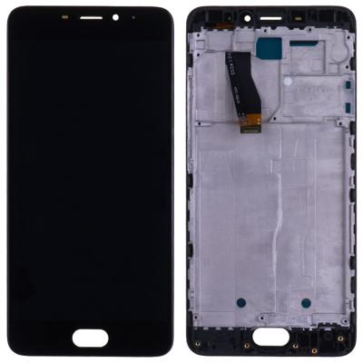 Дисплей для Meizu M5 Note M621H, с сенсорным экраном (с рамкой, оригинал Китай, черный)