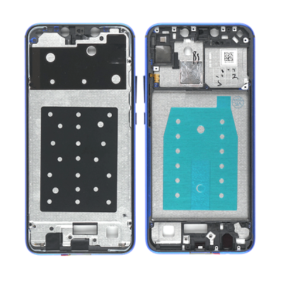 Рамка крепления дисплея для Huawei P Smart + (Plus), INE-LX1, с боковыми кнопками (Iris Purple)